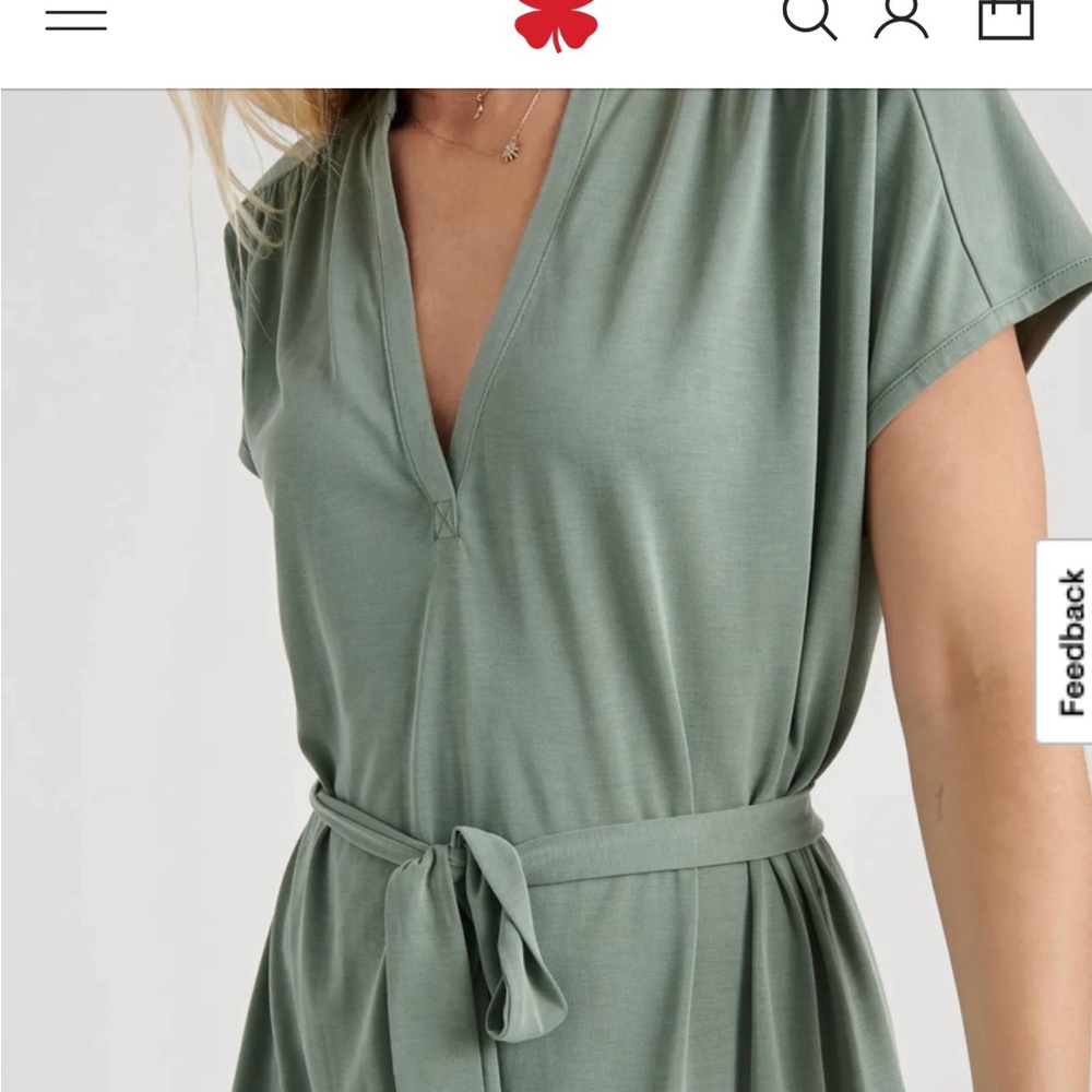 Lucky Brand Olive Green Top